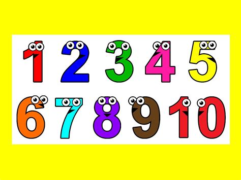 clip art numbers 1 10.